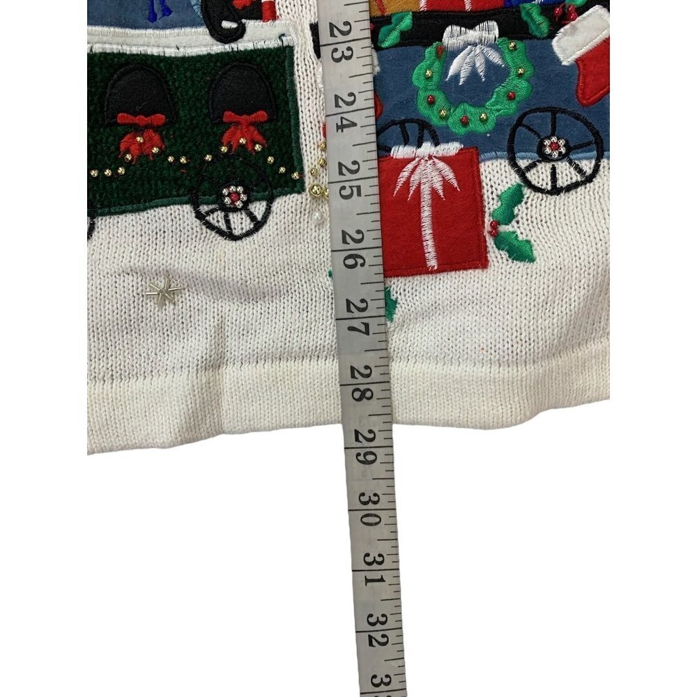 V J Women's North Pole Christmas Sweater - Picture 7 of 7